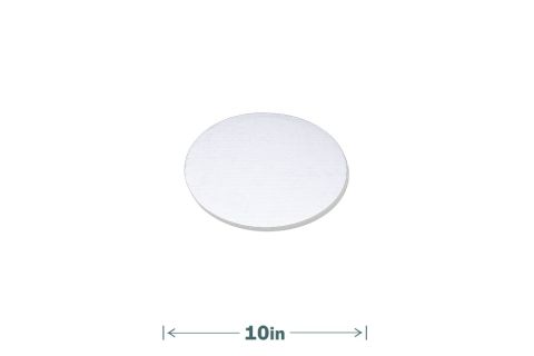10" Round Waxed Singlewall Cake Board