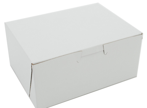 6X4.5X2.75 White Bakery Box