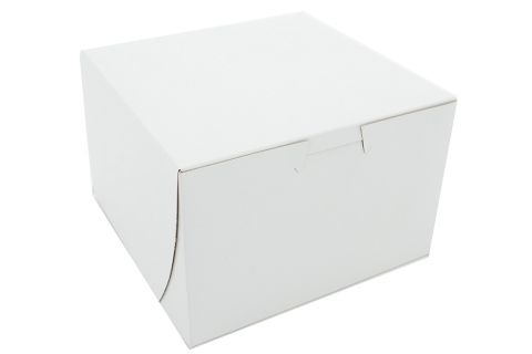6X6X4 White Bakery Box
