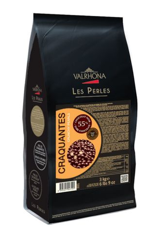 Dark Chocolate Crunchy Pearls 55%