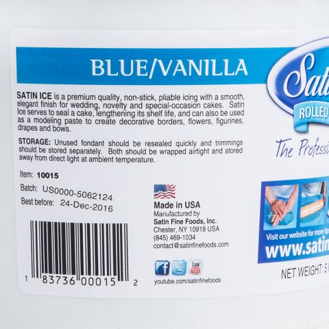 Blue Satin Ice Fondant