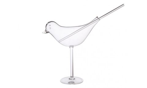 Drink Like A Bird Glass