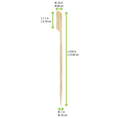 Teppo Bamboo Skewer 6"