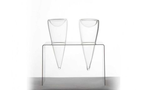 Glass Ice Cream Cone Dish