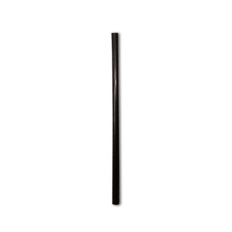 Black Rigid Straw 8mm